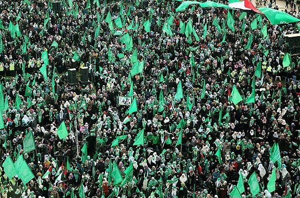 A rally on December 8, 2012, celebrating the 25th anniversary of the establishment of Hamas (Photo by Fars News/Licensed under CC BY 4.0 DEED)
