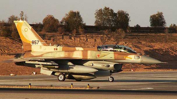 The US War in Afghanistan 80 IAF F-16I Sufa of the 107th Squadron ("The Knights of the Orange Tail Squadron") preparing for take-off during Operation Cast Lead. (Yosi Yaari/CC BY-SA 3.0)